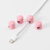 BRIGHTTIA Cable Clips - Premium Brass Cord Management for Home, Office & Car - Multipurpose Wire Holder Organizer - Sleek & Durable Design - Ideal Gift for Men, Women & Students - 4 Pack (Light Pink) view 1
