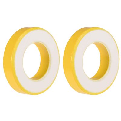 XYWHPGV Toroid Core Ferrite Choke Ring Iron Powder Inductors Ferrite Rings Yellow 21x39x8.5mm(0ce79 055d7 13818 8cd10 26fe5 25bec