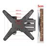 180 Degree Swivel Foldable and Retractable 23-50 Inch TV Wall Mount LCD Bracket Max.Load 45kgs Max.VESA 400X400mm view 2