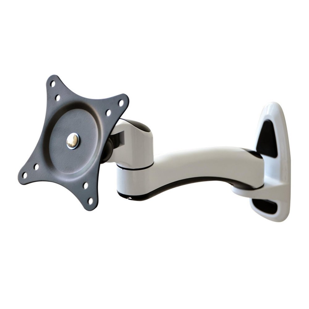 Aluminum Alloy 15"-27" LCD LED Monitor Holder Rotary Revolving TV Wall Mount Rack Monitor Support Max.Load 8KGS