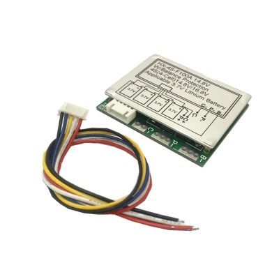battery equaliser 4S 100A BMS 12.8V Lithium iron phosphate battery 14.8V lithium battery protection Board with balanced Version Split port (Size : 3.7V)