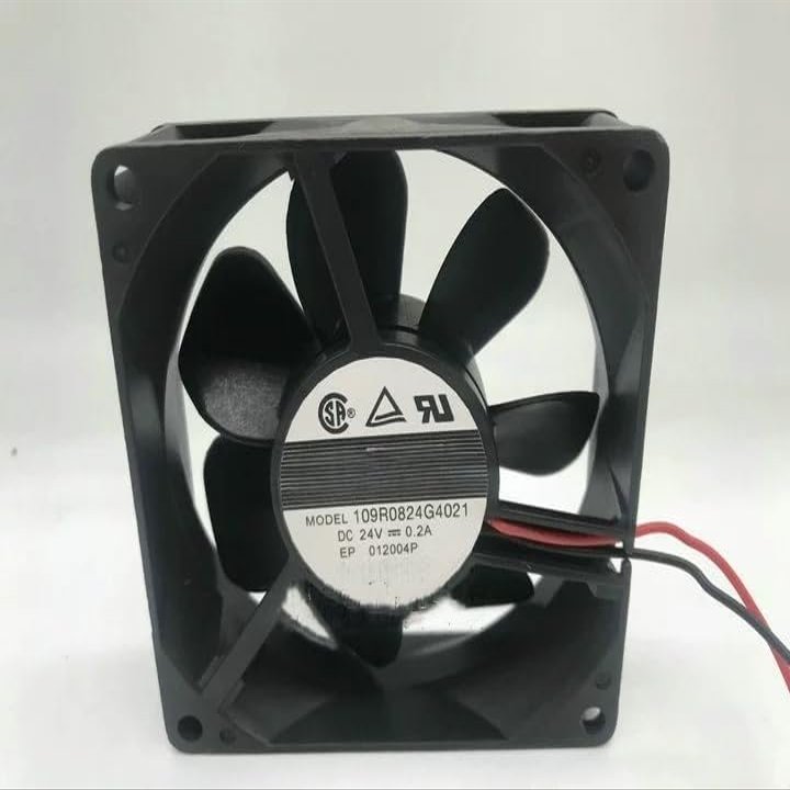 Beautyrankle Fan for SANYO 109R0824G4021 DC24V 0.2A 8CM 8025 Variable Frequency Computer Fan