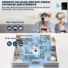 Maswell Cellular Antenna 600MHz~8.0GHz 4X4 MIMO 5G GNSS 4G 3G LTE WiFi6E UWB Screw Mount omnidirectional Antenna SMA Male Waterproof Outdoor Antenna with Medium gain, not for Signal Boosting view 4