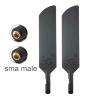 Banyanxin 100% Original 40dbi 5G 4G LTE WI-FI Omni SMA TS9 External Antenna for Modem Router 2piece (Black SMA Male) view 2