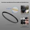 NESCL 77mm UV Protection Filter 30 Multi-Layer Coatings HD Optical Glass/Ultra-Slim Brass Frame/Low Reflection/Scratch Resistant Ultraviolet UV Filter for 77mm Camera Lens view 2