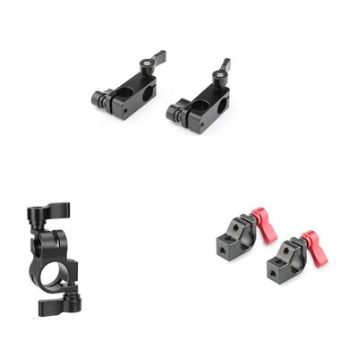 CAMVATE 15mm Right Angle Rod Clamp + 15mm Single Rod Clamp + 15mm to 19mm Rod Clamp Adapter
