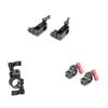 CAMVATE 15mm Right Angle Rod Clamp + 15mm Single Rod Clamp + 15mm to 19mm Rod Clamp Adapter view 1