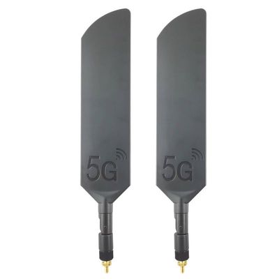 Banyanxin 100% Original 40dbi 5G 4G LTE WI-FI Omni SMA TS9 External Antenna for Modem Router 2piece (Black ts9)
