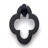 JCAKES Drawer Knob Flower Ring Drawer Pull Clover Matte Black Drop Pull Floral Cabinet Door Knob Pulls Handle Dresser Knobs Rings Drawer Handles Kitchen Hardware view 2