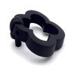 JCAKES Drawer Knob Flower Ring Drawer Pull Clover Matte Black Drop Pull Floral Cabinet Door Knob Pulls Handle Dresser Knobs Rings Drawer Handles Kitchen Hardware view 3