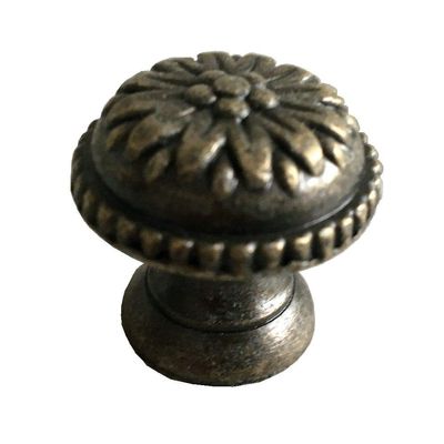 JCAKES 5 Inch C-C Antique Bronze Bail Drawer Pull Drop Dresser Handle Cabinet Pull Vintage Style