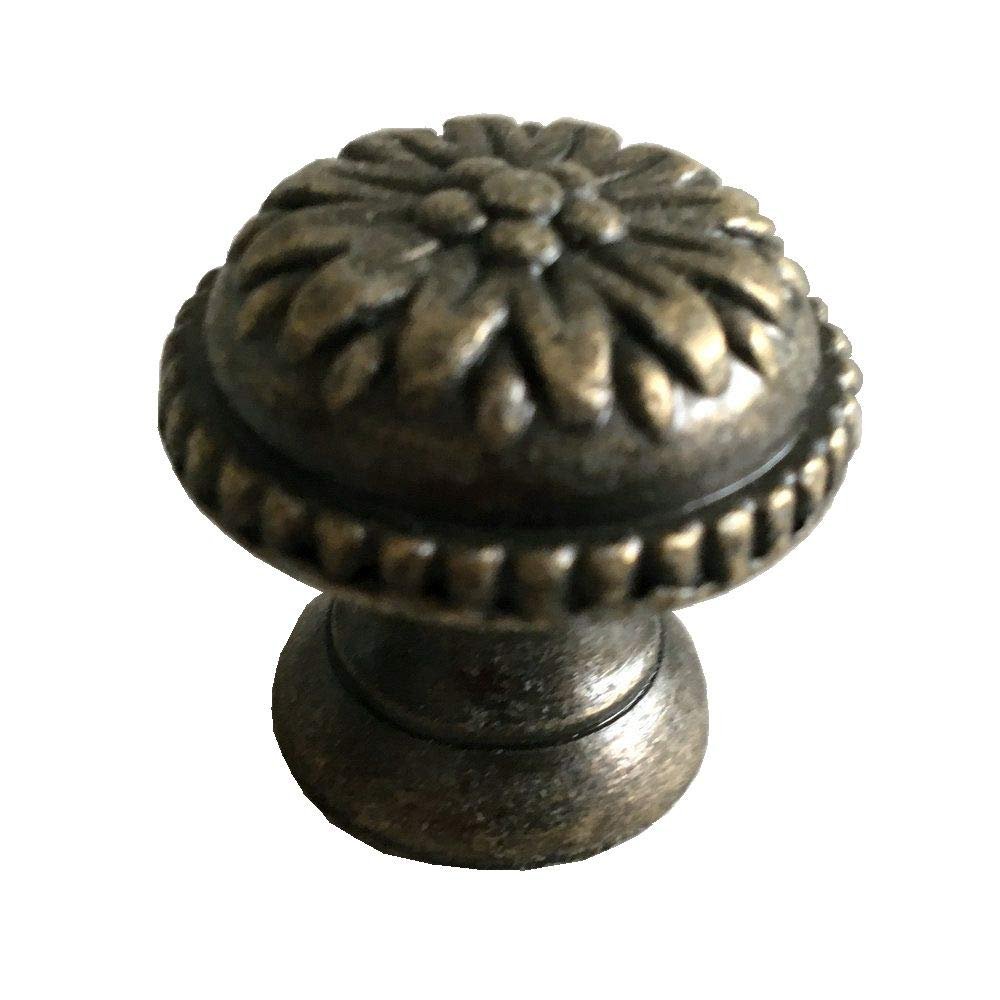 JCAKES 5 Inch C-C Antique Bronze Bail Drawer Pull Drop Dresser Handle Cabinet Pull Vintage Style