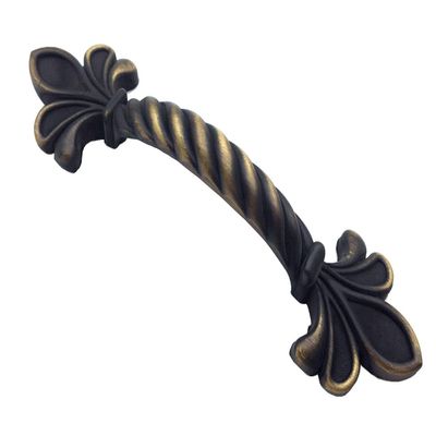 JCAKES 2.5" C-C Fleur De Lis Cabinet Pull Antique Bronze Handle Knob Dresser Knob Drawer Handle Dresser Pulls Kitchen Door Handles Hardware 64 mm Centers