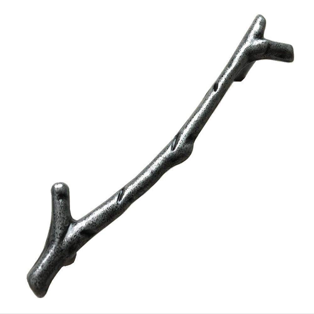 JCAKES 3.75" 5" C-C Branches Cabinet Knobs Drawer Pull Handles Dresser Knob Branch Antique Black Silver Pewter Hardware 96 128 mm Centers/C-C:3.75", Antique Black Silver