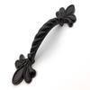 JCAKES 2.5" C-C Fleur De Lis Black Cabinet Pull Handle Knob Dresser Knob Drawer Handle Dresser Pulls Kitchen Door Handles Hardware 64 mm Centers view 1