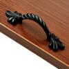JCAKES 2.5" C-C Fleur De Lis Black Cabinet Pull Handle Knob Dresser Knob Drawer Handle Dresser Pulls Kitchen Door Handles Hardware 64 mm Centers view 2