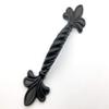 JCAKES 2.5" C-C Fleur De Lis Black Cabinet Pull Handle Knob Dresser Knob Drawer Handle Dresser Pulls Kitchen Door Handles Hardware 64 mm Centers view 3