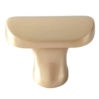JCAKES 5" C-C Brushed Light Gold Cabinet Pull Handle Knob Drawer Pull Handle Dresser Pulls Kitchen Handles Hardware 128 mm Centers/C-C:5" (Size : Knob: L-1.25" (32 mm))