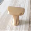 JCAKES 5" C-C Brushed Light Gold Cabinet Pull Handle Knob Drawer Pull Handle Dresser Pulls Kitchen Handles Hardware 128 mm Centers/C-C:5" (Size : Knob: L-1.25" (32 mm)) view 2