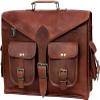 16inch brown Leather Laptop Messenger Bag Office Briefcase Crossbody Travel Bag For Men And Women College Bag Office Laptop Bag view 2