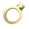 JCAKES Drawer Knob Brushed Brass Circle Drawer Pull Cabinet Handle Drop Ring Pull Dresser Pulls Knob Kitchen Handles Hardware view 1