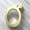 JCAKES Drawer Knob Brushed Brass Circle Drawer Pull Cabinet Handle Drop Ring Pull Dresser Pulls Knob Kitchen Handles Hardware view 2