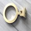 JCAKES Drawer Knob Brushed Brass Circle Drawer Pull Cabinet Handle Drop Ring Pull Dresser Pulls Knob Kitchen Handles Hardware view 4
