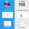 100" Projector Screen with Stand, Outdoor Indoor Projector Screen Portable, 16:9 4K HD Projection Screen,Easy Setup and Carrying, Wrinkle-Free, for Home Cinema, Backyard Party view 3