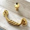 JCAKES 4.5" C-C Polished Gold Silver Bail Drawer Pull Drop Swing Handles Dresser Pulls Cabinet Knob Hardware 114 mm 4 1/2" Centers (Color : Polished Gold, Size : Round Knob) view 4