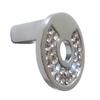 JCAKES Circle Crystal Knob Rhinestone Drawer Pull Polished Chrome Dresser Knob Pull Handles Cabinet Knob Door Knobs Hardware view 1