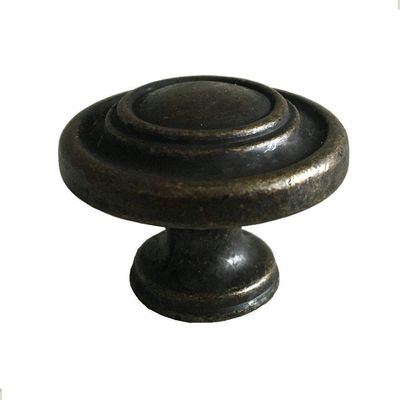 JCAKES 4.25" C-C Drawer Pull Dresser Pull Antique Black Bronze Cabinet Knob Handle Vintage Style 4 1/4" 108 mm Centers (Color : Knob- Dia:1.3" (33 mm))