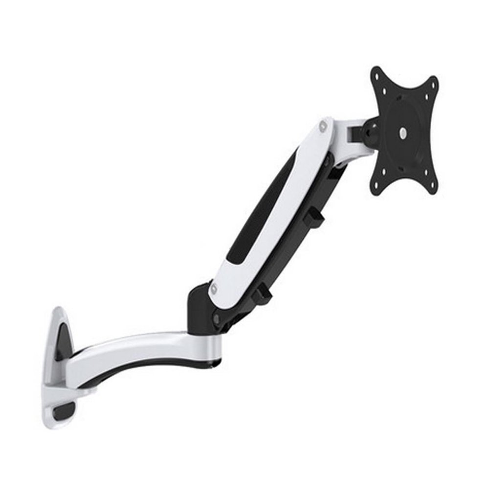Aluminum Gas Spring 360 Degree Full Motion Height Adjustable 15"-27" LCD Monitor Holder TV Wall Mount Bracket Arm