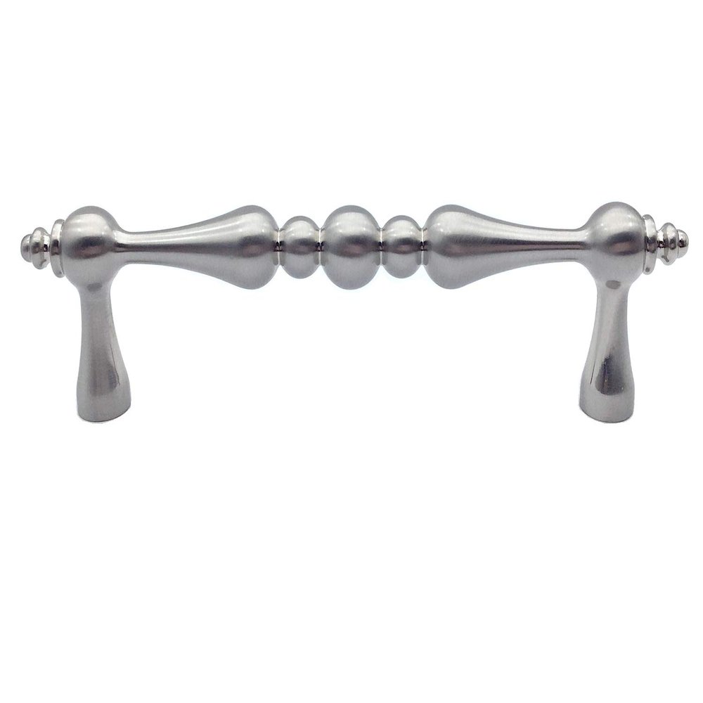 JCAKES 3.75" 5" C-C Cabinet Pull Handle Knob Drawer Pull Brushed Nickel Steel Knob Handle Dresser Pulls Kitchen Handles Hardware 96 128 mm Centers (Size : L:6.25" (160 mm)/C-C:5" (128 mm))
