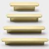 JCAKES 2 1/2" C-C Brushed Gold Cabinet Pull Handle Knob Drawer Pull Knob Handle Dresser Pulls Kitchen Handles Hardware 2.5" 64 mm Centers/C-C:2.5" (Size : L:8.6" (220 mm)/C-C:7.5" (192 mm)) view 3