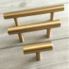 JCAKES 2.5" 3.75" C-C Brass Bar Handle Drawer Pulls Handles Dresser Pull Brass Cabinet Door Handle Knob Pull Solid 2 1/2" 3 3/4" 64 96 mm Centers (Size : L:5.8" (148 mm)/C-C:3.75" (96 mm)) view 4
