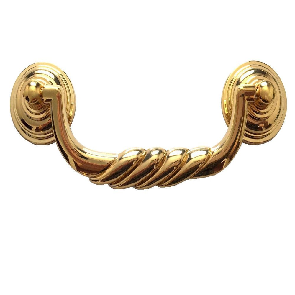 JCAKES 4 1/2" C-C Polished Gold Bail Drawer Pull Drop Swing Handles Dresser Pulls Cabinet Knob Hardware 114 mm 4.5" Centers (Size : C-C: 4.5" (114 mm))