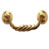 JCAKES 4 1/2" C-C Polished Gold Bail Drawer Pull Drop Swing Handles Dresser Pulls Cabinet Knob Hardware 114 mm 4.5" Centers (Size : C-C: 4.5" (114 mm)) view 1