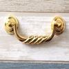 JCAKES 4 1/2" C-C Polished Gold Bail Drawer Pull Drop Swing Handles Dresser Pulls Cabinet Knob Hardware 114 mm 4.5" Centers (Size : C-C: 4.5" (114 mm)) view 2