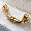 JCAKES 4 1/2" C-C Polished Gold Bail Drawer Pull Drop Swing Handles Dresser Pulls Cabinet Knob Hardware 114 mm 4.5" Centers (Size : C-C: 4.5" (114 mm)) view 3