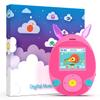 wiwoo 64GB MP3 Player for Kids, Kids MP3 Player with Bluetooth,Speaker, Games, Recorder, Ear Lights,Soothing Sounds, Alarm Clock, Stopwatch and 100hrs Loseless Music Playback(Support up to 128GB) view 1