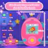 wiwoo 64GB MP3 Player for Kids, Kids MP3 Player with Bluetooth,Speaker, Games, Recorder, Ear Lights,Soothing Sounds, Alarm Clock, Stopwatch and 100hrs Loseless Music Playback(Support up to 128GB) view 3