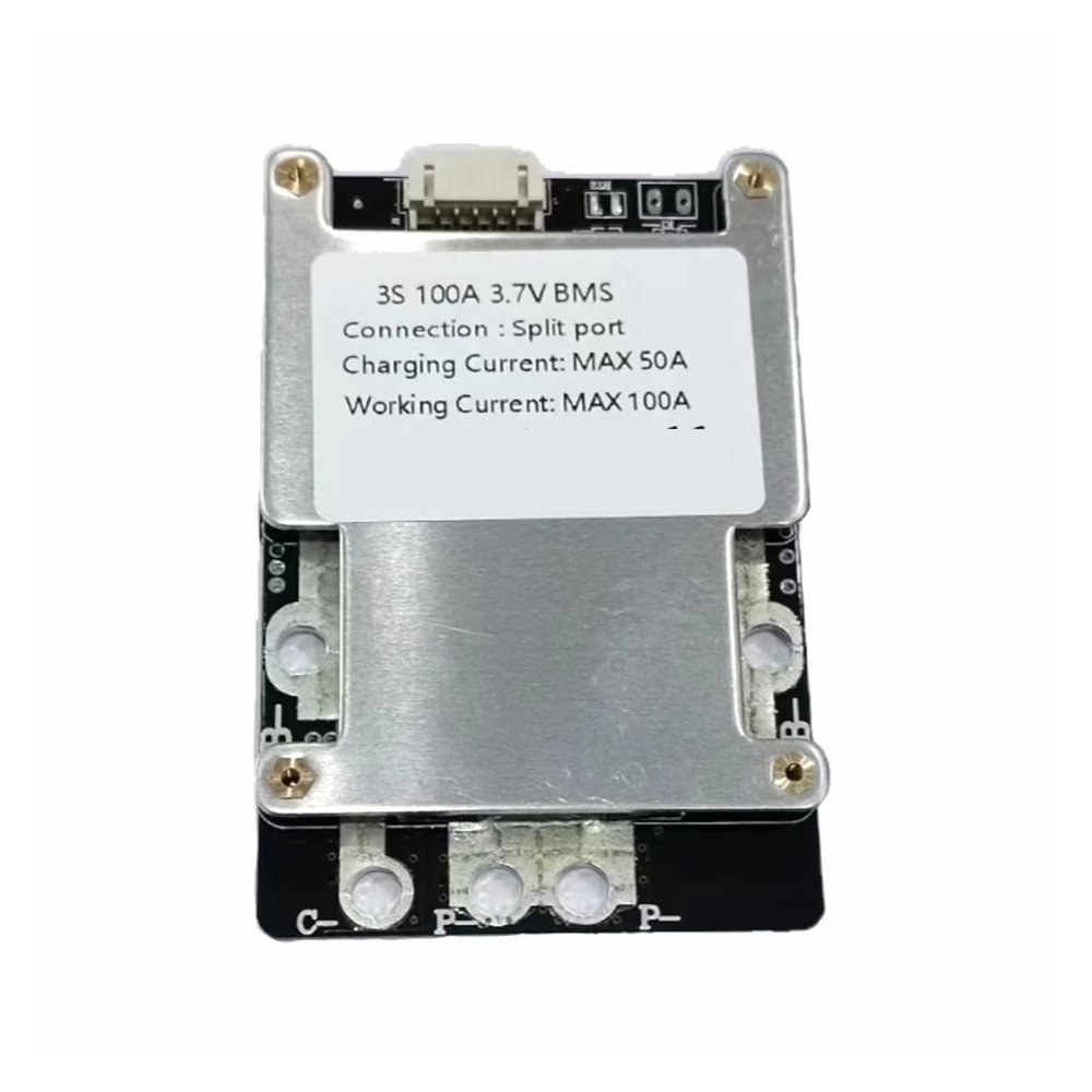 battery equaliser BMS 3S4S Balance 100A 120A 160A 200A 300A 380 12.6V/16.8V 18650 Battery Protection Board Lipo/LiFePo4 TFT Volt collection Dispay (Color : 3S 100A 3.7V Split)