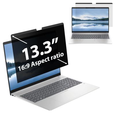 FILMEXT Laptop Privacy Screen 13.3 inch Compatible with HP Elitebook Dell Xps Lenovo Thinkpad, Removable 16:9 Laptop Privacy Filter, Anti-Glare, Blue Light Blocking
