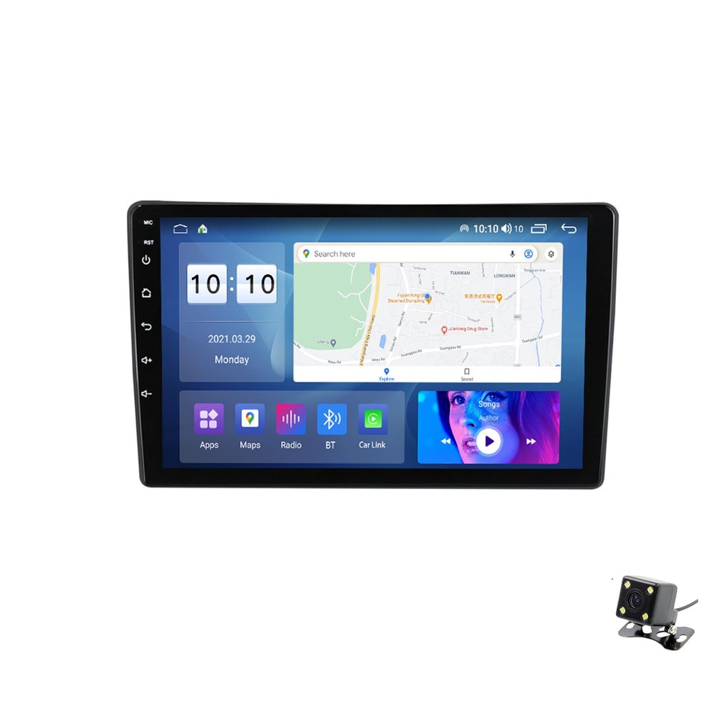 ADMLZQQ Double Din Car Stereo Multimedia with Bluetooth and 10.2" Touchscreen Android 12 for Citroen C5 2009,with GPS/Car-Play Android/SWC/Backup Camera/Mirror Link/4G WiFi,M500s
