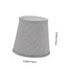 Hemoton Grey Fabric Lamp Shade Durable Cloth Ceiling Pendant Light Fixture for Modern Interiors for Living Room and Bedroom Decor view 3