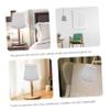 Hemoton Grey Fabric Lamp Shade Durable Cloth Ceiling Pendant Light Fixture for Modern Interiors for Living Room and Bedroom Decor view 4