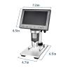 4.5-inch HD Display Microscope,Support WiFi Connection,Portable Electron Digital Microscope,Microscope Camera,Take Photos and Videos,Adult Microscope view 3