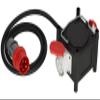 Brennenstuhl Rubber Compact Current Distributor/Rubber Distributor (2 m Cable, 2 x CEE 400V/32A, Use on Sites and Permanent Outdoor Use, Made in Germany) view 1