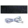 109Keys Left Handed Ergonomic Keyboard with Integrated Numeric Keypad and USB Hub Perfect for Business and Office Keyboard with USB Hub view 2
