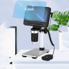 5-inch HD Display USB Microscope,Can Take Photos and Videos,1000X Magnification,Electron Microscope,90 Flip Screen,Metal Bracket,Repair Industrial Microscopes view 2